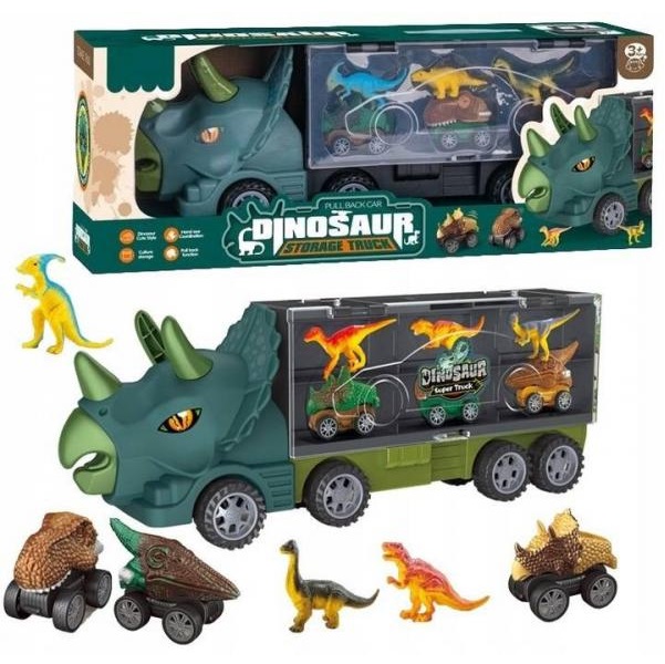 Auto ťahač Dinosaurus s dinosaurami