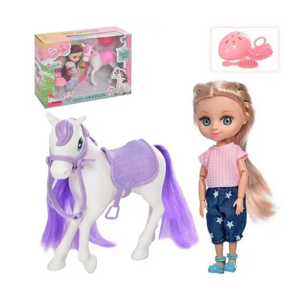 Štýlová bábika s koníkom